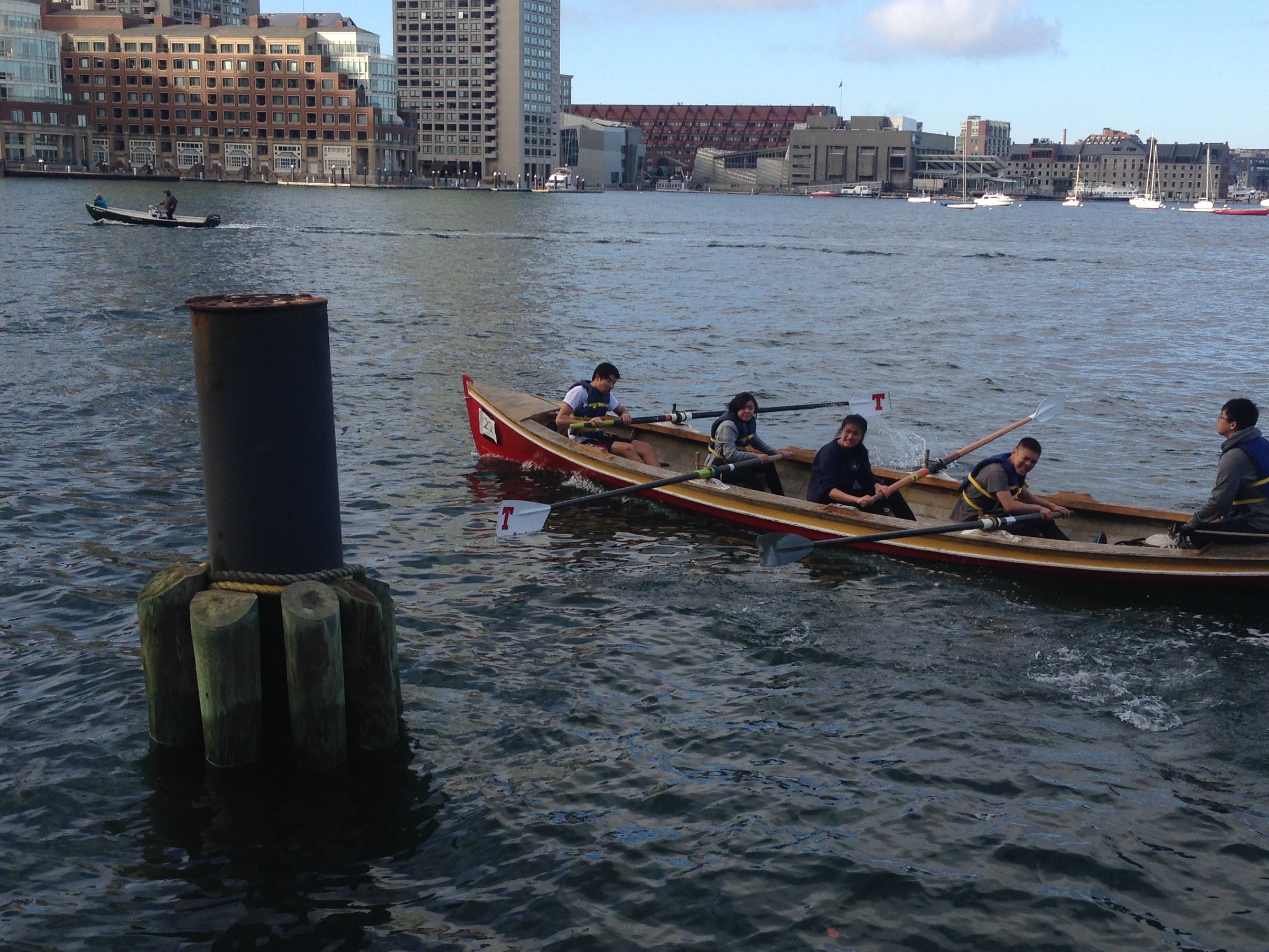 VCB's First Four about to finish their nautical mile in 7m56s 5
